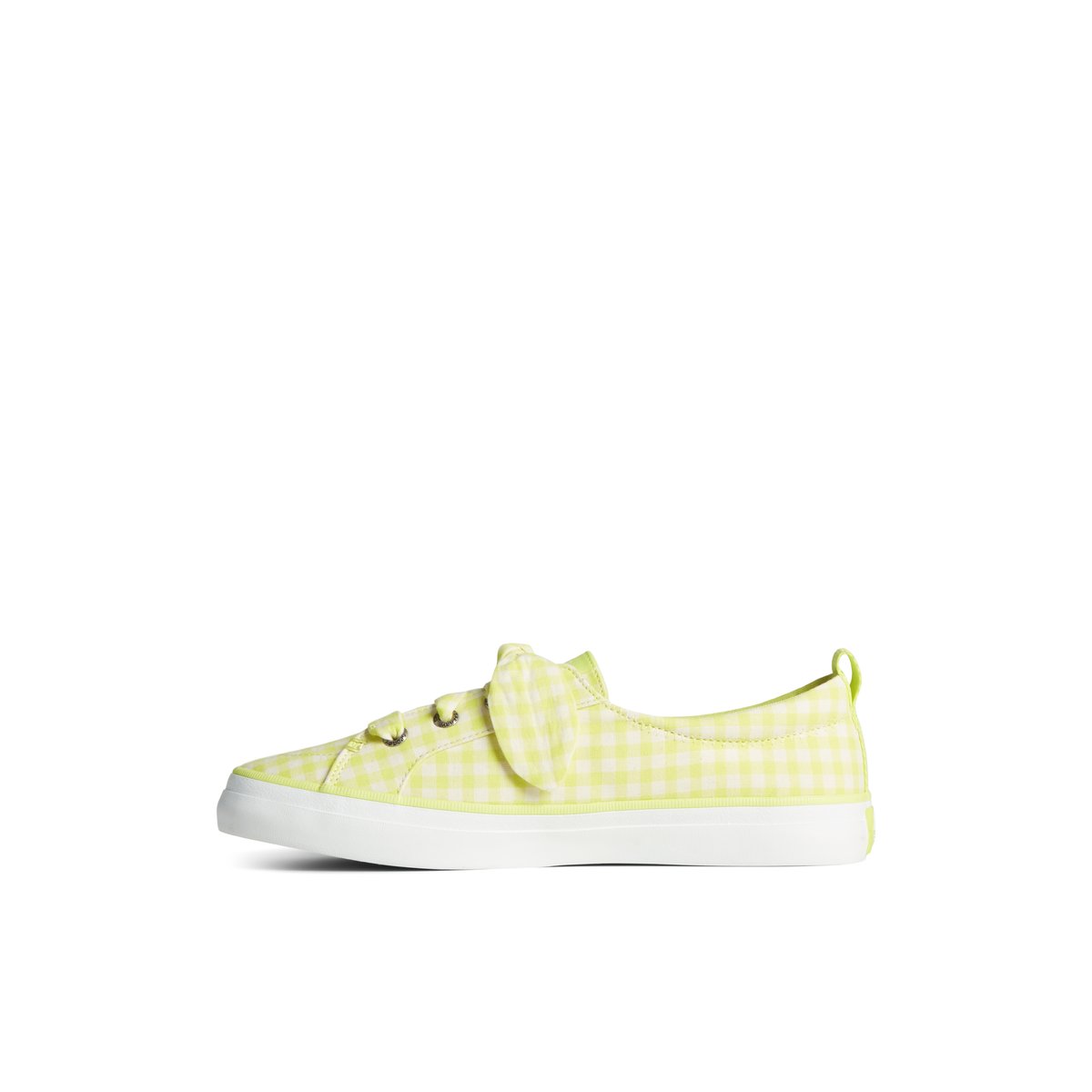 Light Green Sperry Crest Vibe Gingham Sneakers | 9341576-HX