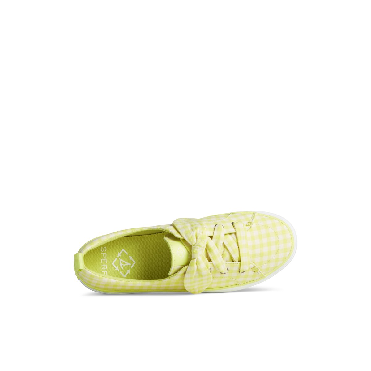 Light Green Sperry Crest Vibe Gingham Sneakers | 9341576-HX