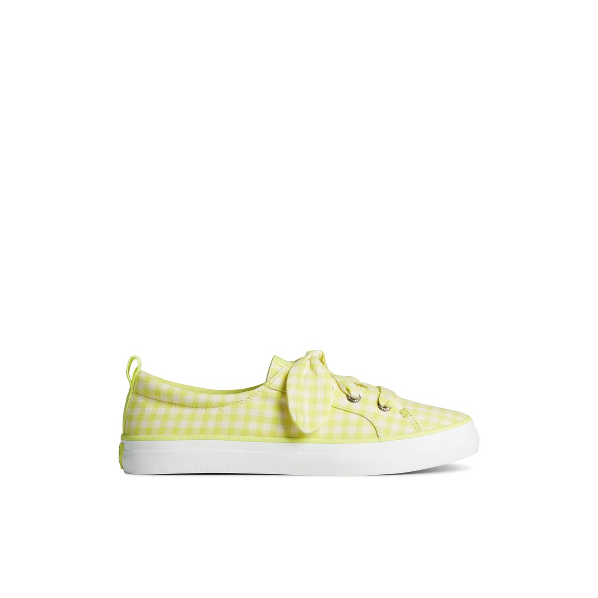 Light Green Sperry Crest Vibe Gingham Sneakers | 9341576-HX