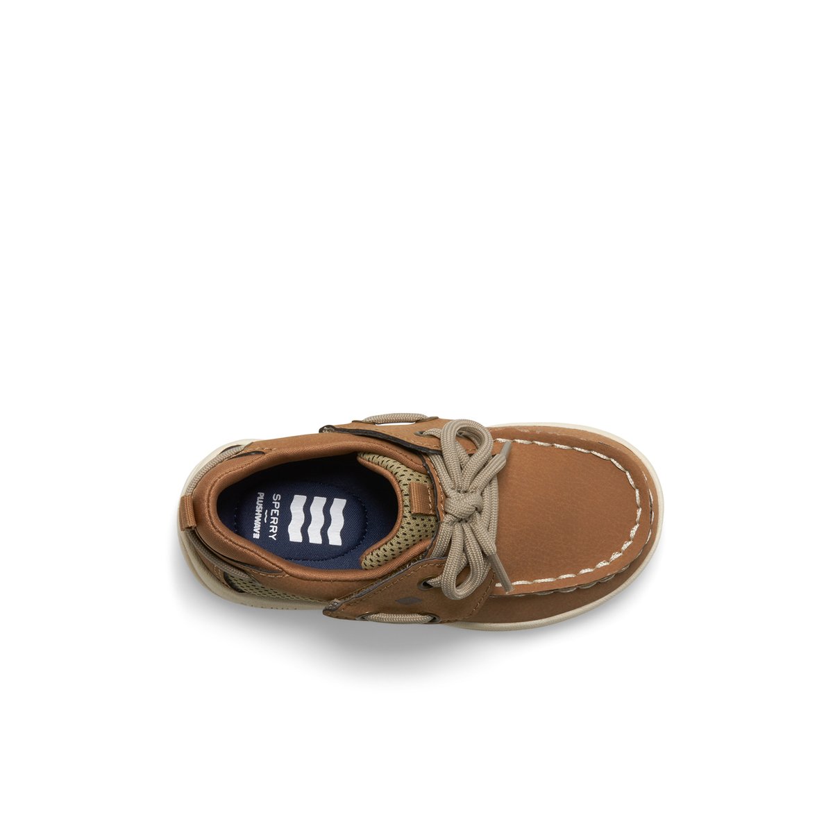 Medium Beige Sperry Fairwater PLUSHWAVE™ Jr Boat Shoes | 1520649-GN