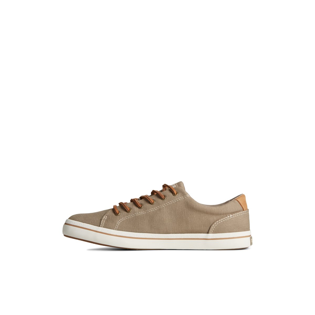 Medium Beige Sperry Striper II Linen LTT Sneakers | 0534987-TW