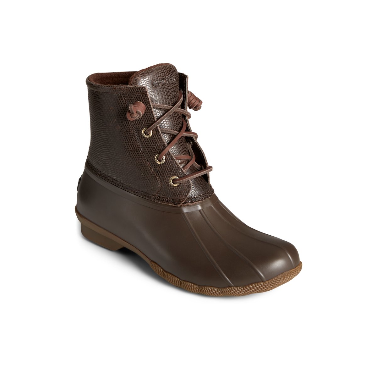 Medium Brown Sperry Saltwater Duck Boots | 3967042-XU