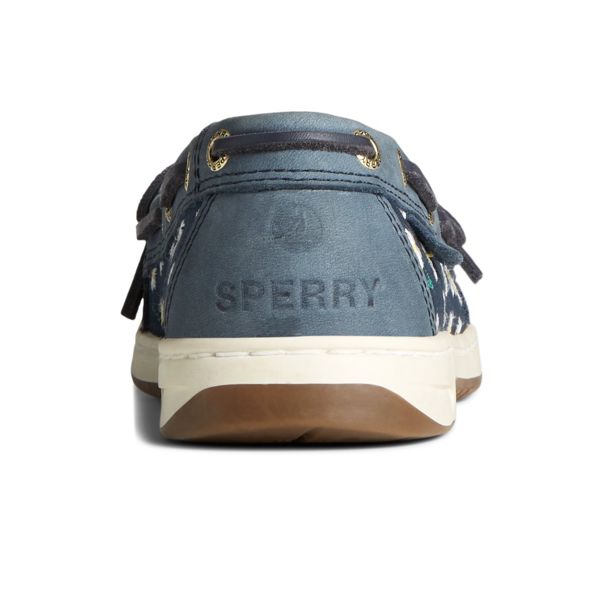 Navy Sperry Angelfish Floral Boat Shoes | 8259176-LK