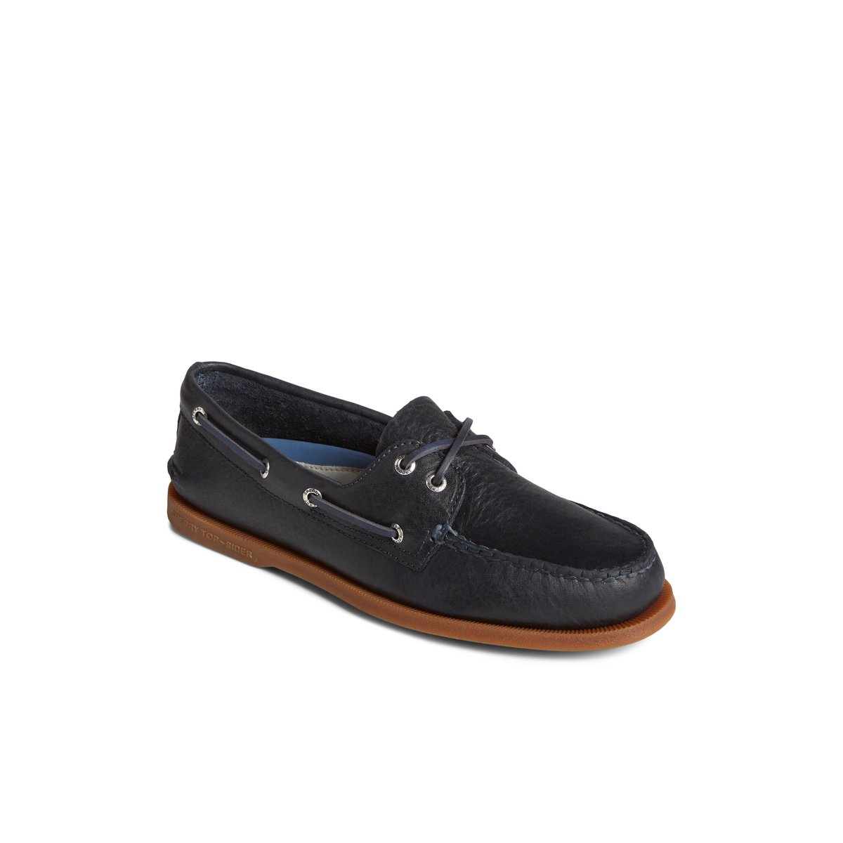 Navy Sperry Authentic Original™ Pull Up Leather Boat Shoes | 0914675-GP