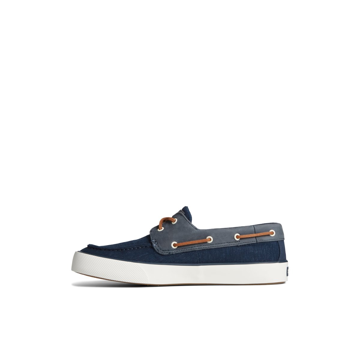 Navy Sperry Bahama II Linen Sneakers | 2489756-ZA