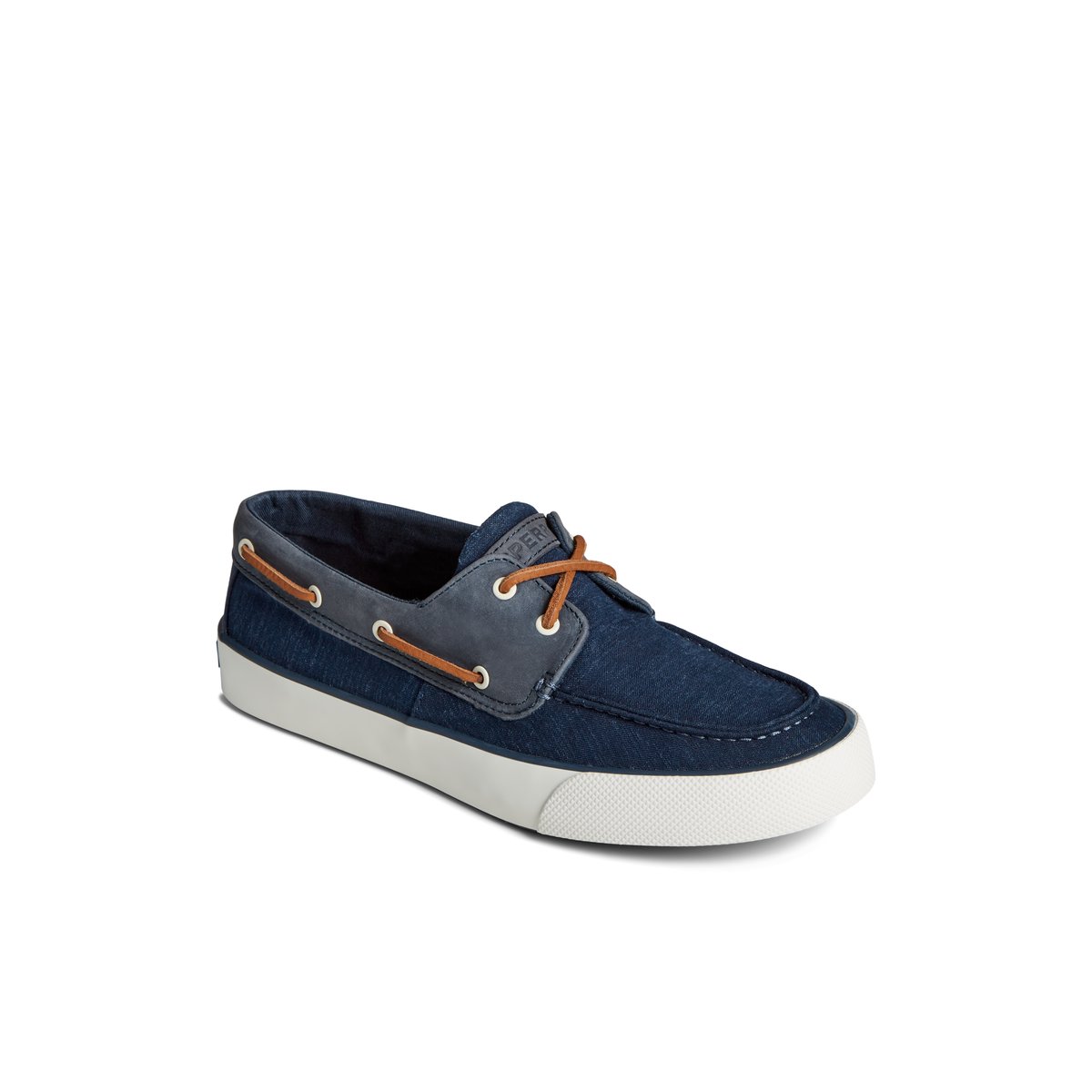 Navy Sperry Bahama II Linen Sneakers | 2489756-ZA