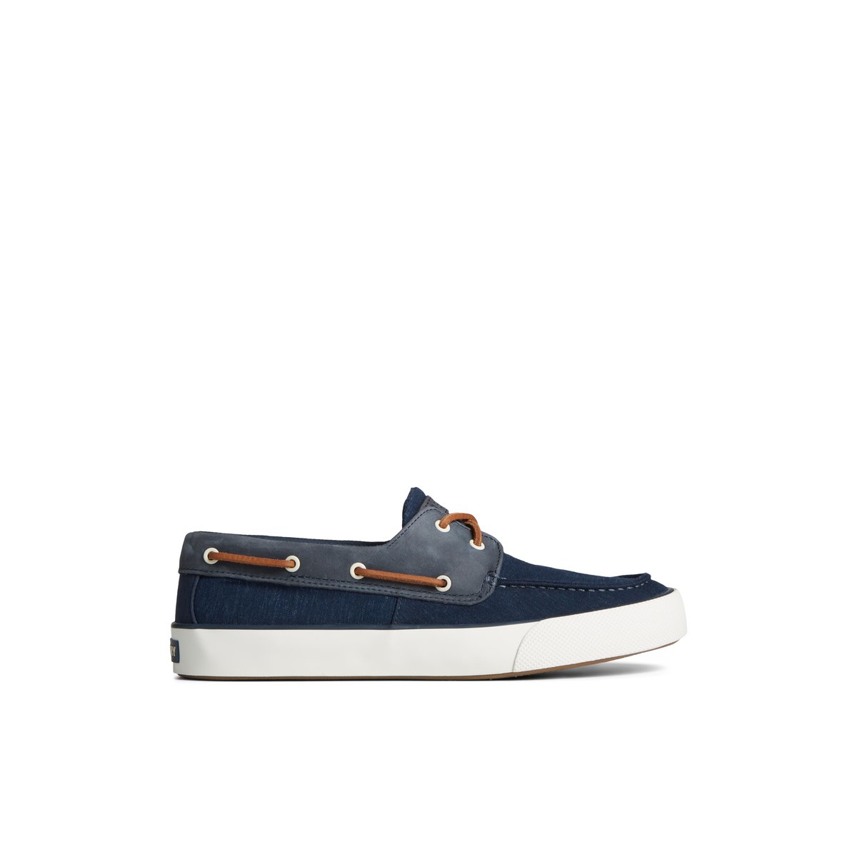 Navy Sperry Bahama II Linen Sneakers | 2489756-ZA