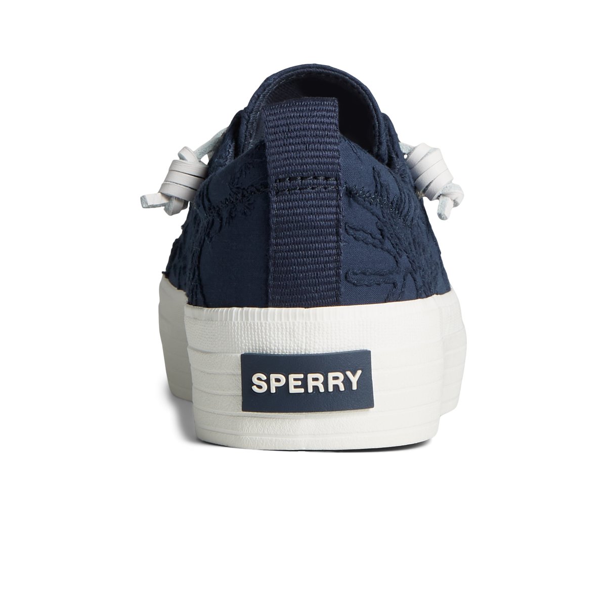 Navy Sperry Crest Vibe Platform Lace Platform Sneakers | 7421503-IW