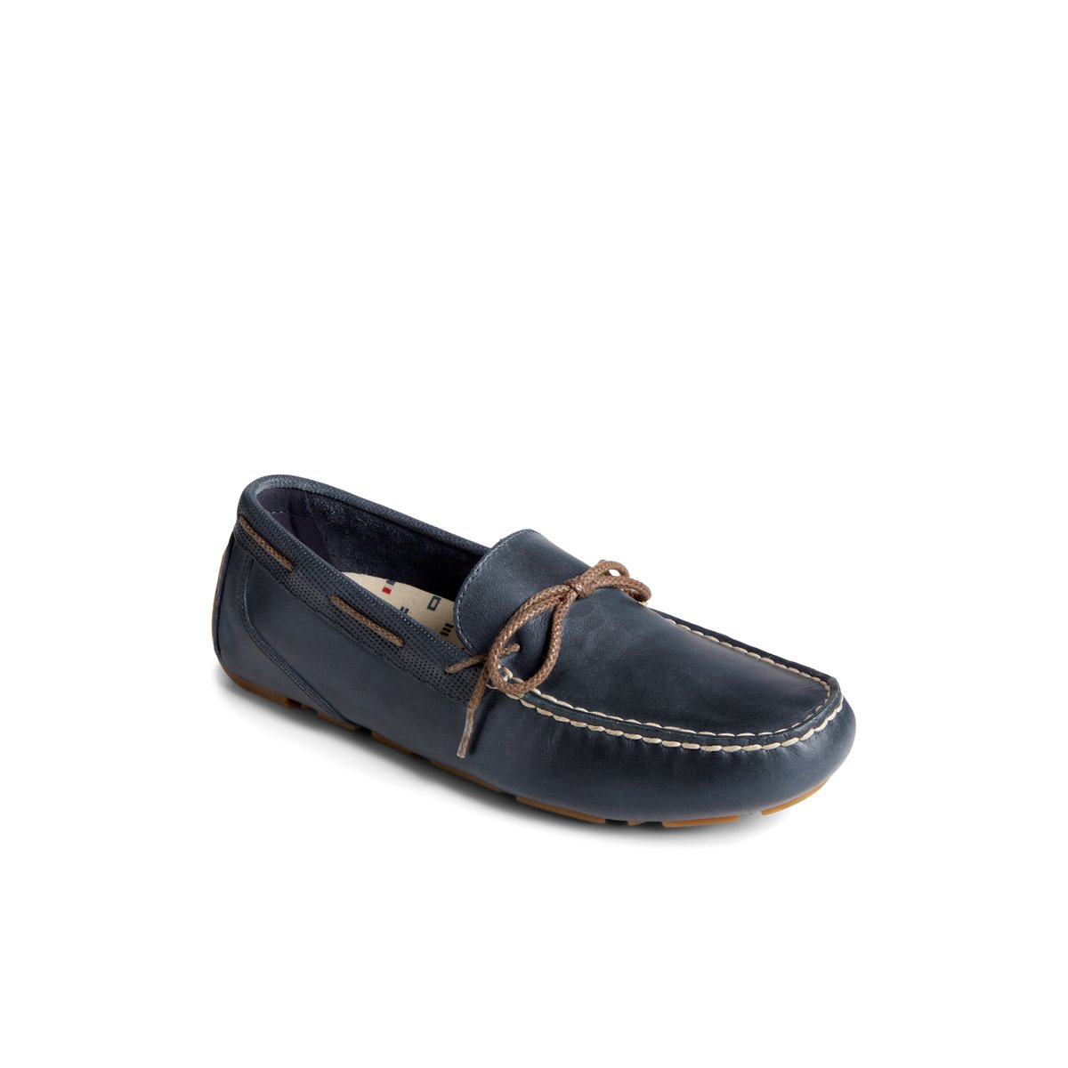 Navy Sperry Davenport Deboss Leather 1-Eye Driver | 6029318-AW