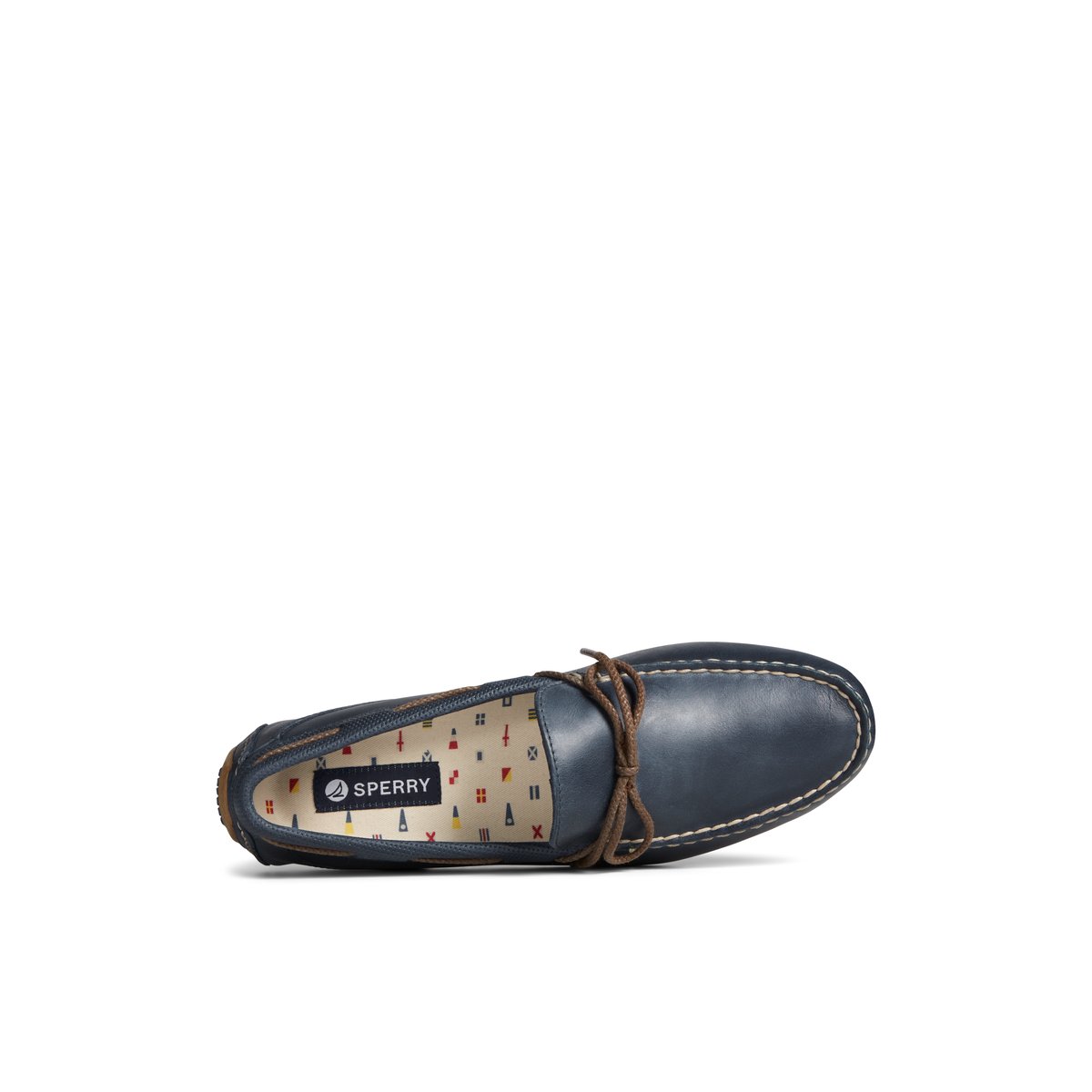 Navy Sperry Davenport Deboss Leather 1-Eye Driver | 6029318-AW