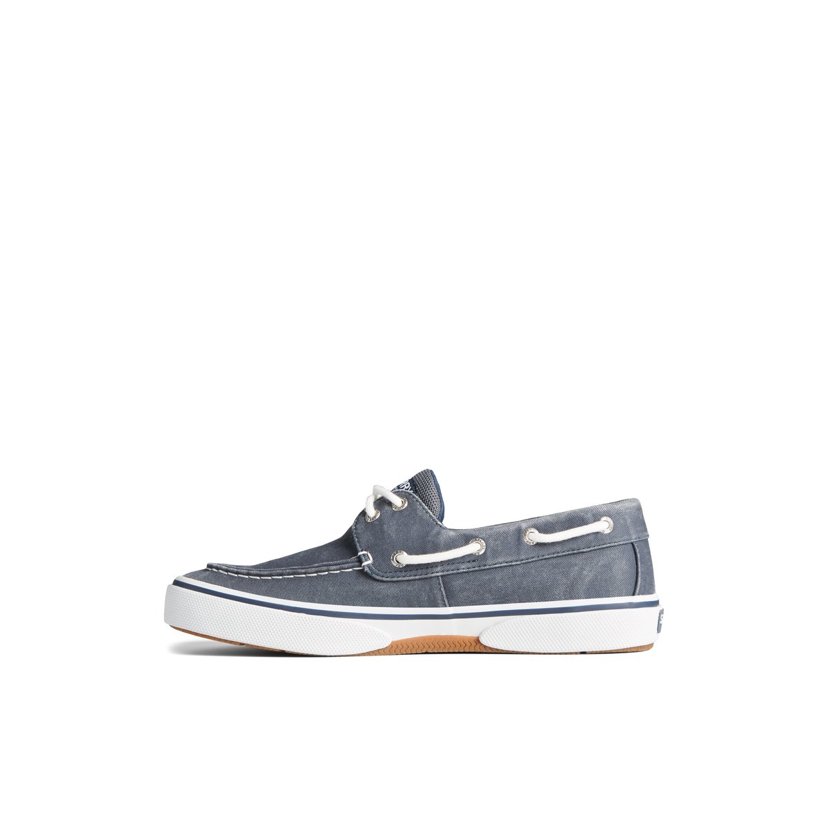 Navy Sperry Halyard 2-Eye Salt Washed Boat Shoes | 7385924-XK