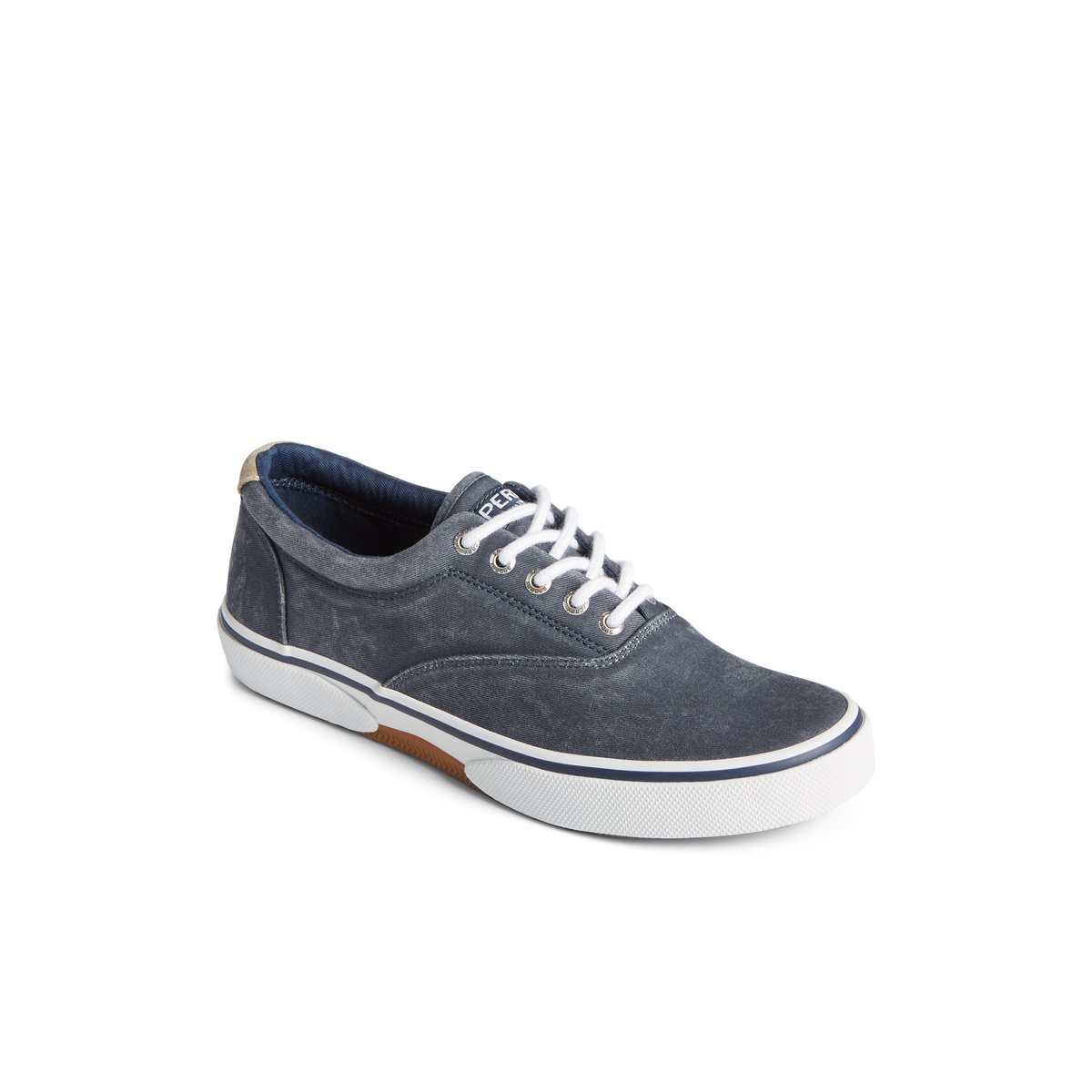 Navy Sperry Halyard CVO Salt Washed Sneakers | 9618205-UL