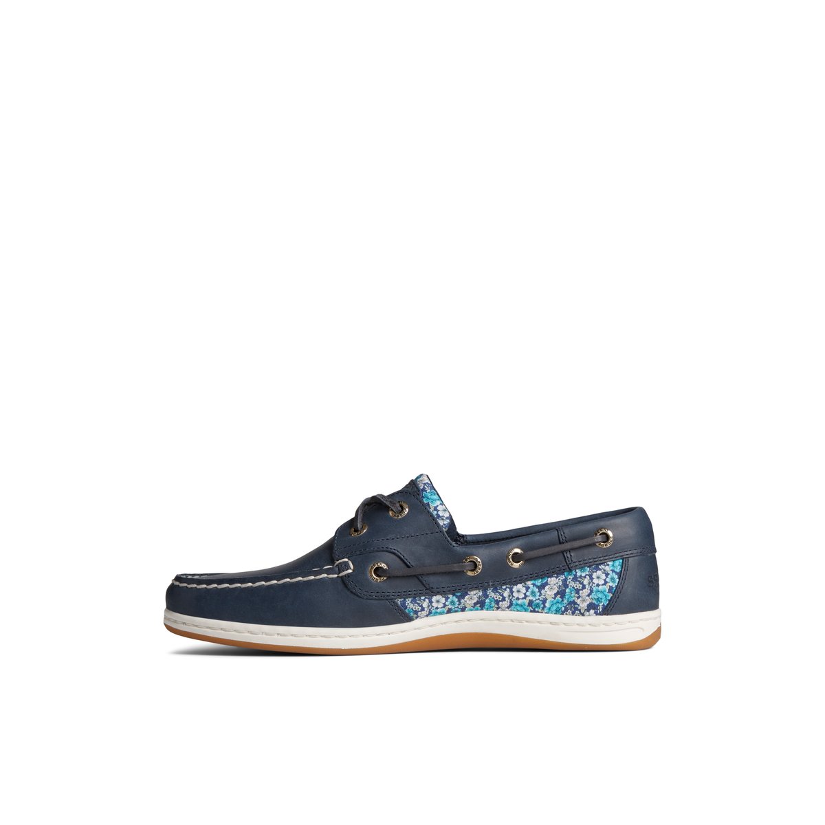 Navy Sperry Koifish Floral Boat Shoes | 4195678-MN