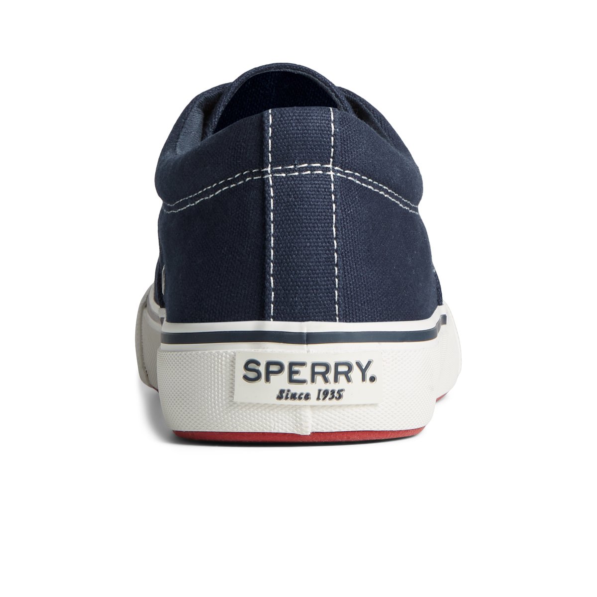 Navy Sperry Striper II Canvas CVO Sneakers | 8760142-LZ