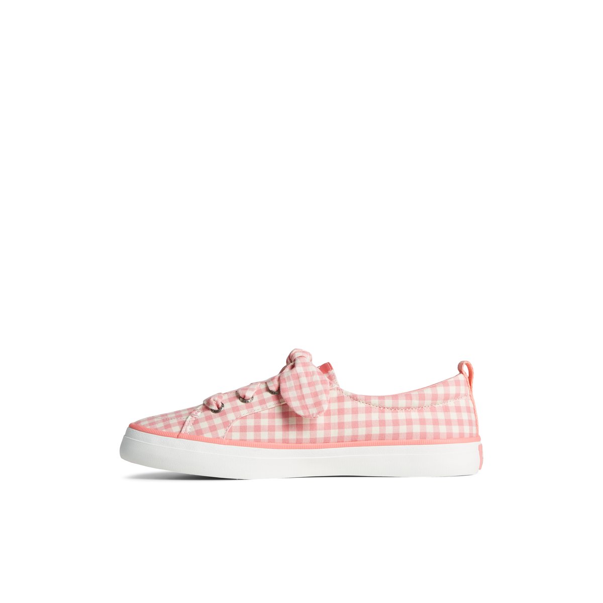 Pink Sperry Crest Vibe Gingham Sneakers | 4973251-VI