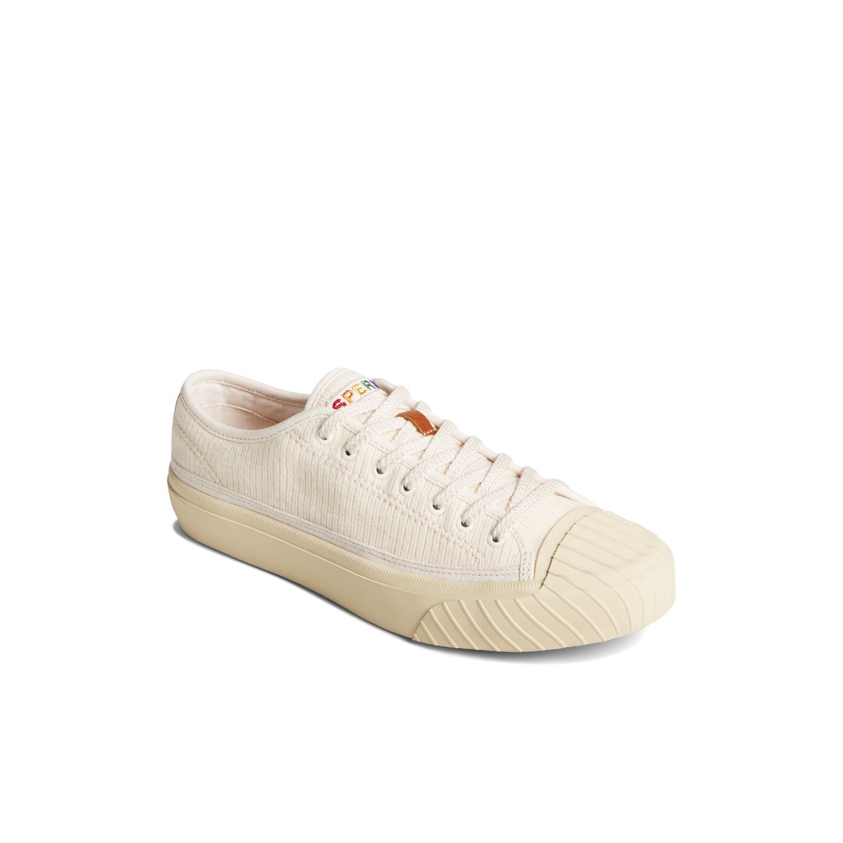 White Overflow Sperry Racquet Oxford Pride Sneakers | 1256743-YN