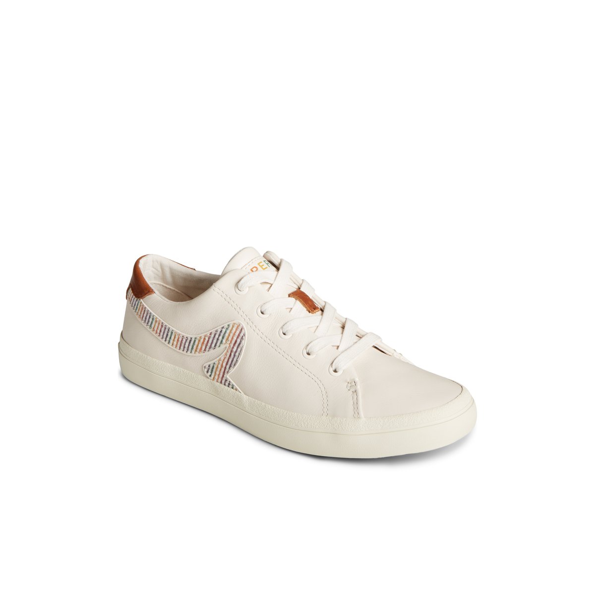 White Overflow Sperry Sandy Pride Sneakers | 2509786-AX