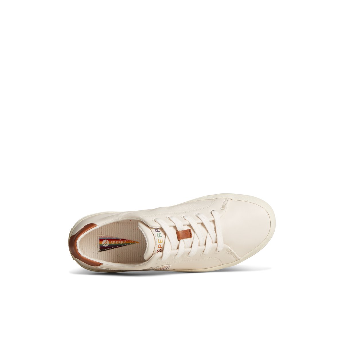 White Overflow Sperry Sandy Pride Sneakers | 2509786-AX