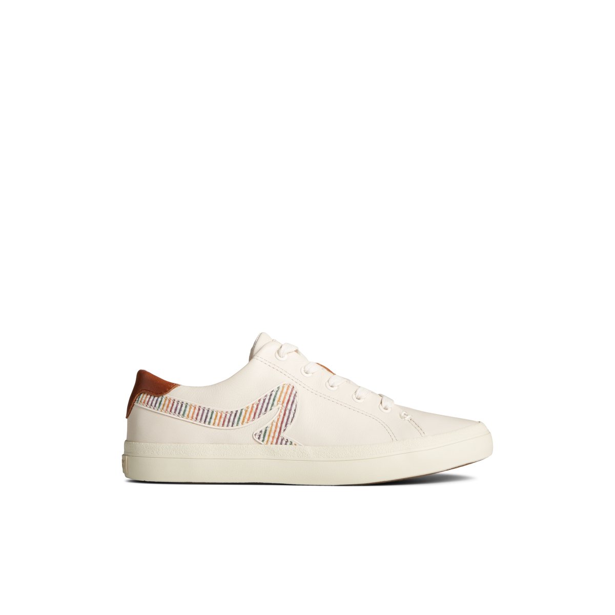 White Overflow Sperry Sandy Pride Sneakers | 2509786-AX