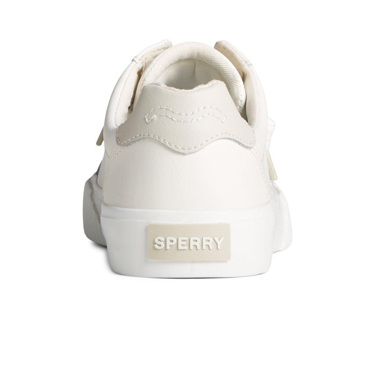 White Sperry Bermuda Leather Sneakers | 2945736-RY