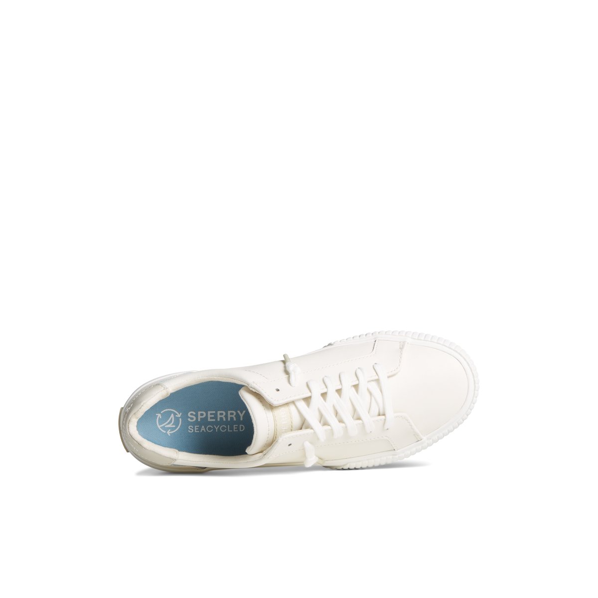 White Sperry Bermuda Leather Sneakers | 2945736-RY