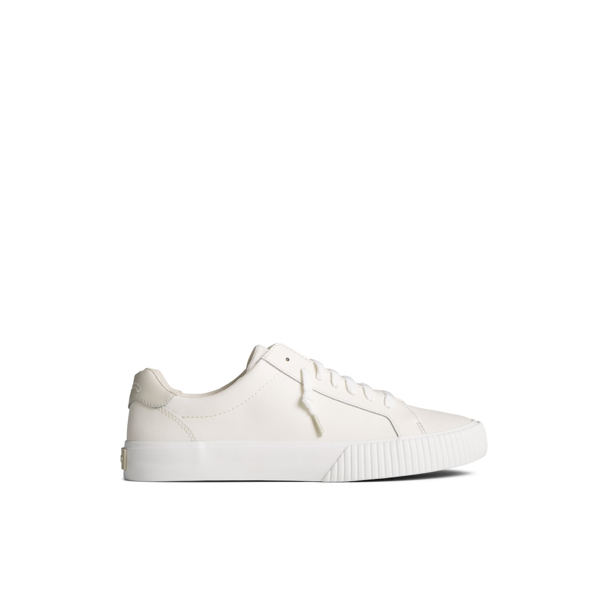 White Sperry Bermuda Leather Sneakers | 2945736-RY