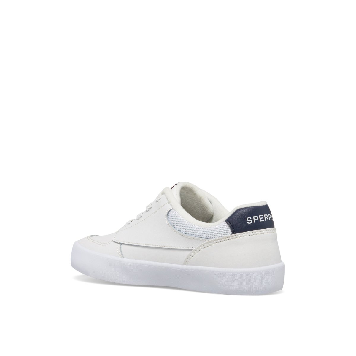 White Sperry Boardwalk Leather Sneakers | 4910837-KY