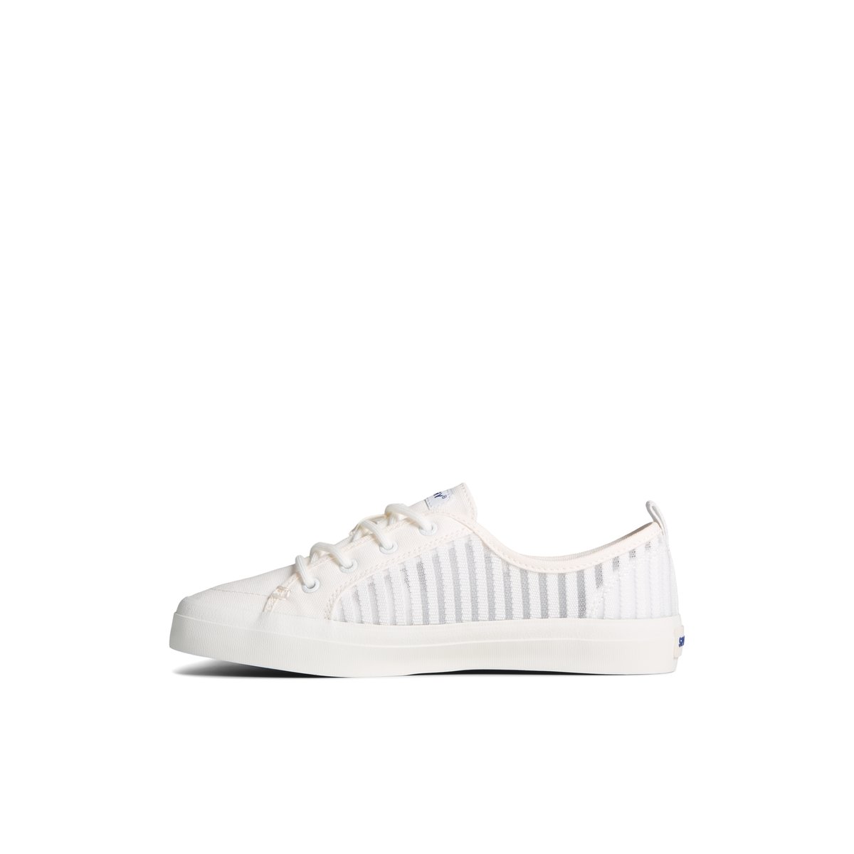 White Sperry Crest Vibe Mesh Sneakers | 3910652-QJ