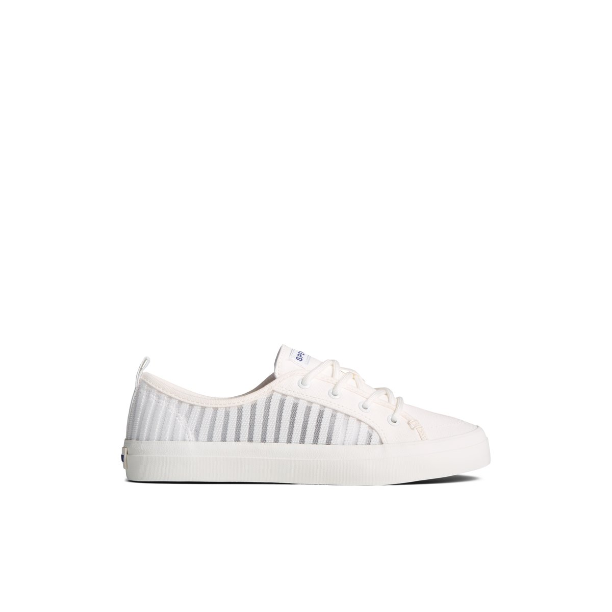 White Sperry Crest Vibe Mesh Sneakers | 3910652-QJ