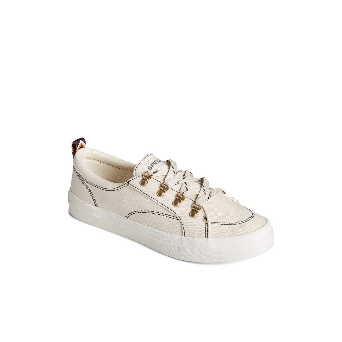 White Sperry Crest Vibe Sneakers | 0914235-KV