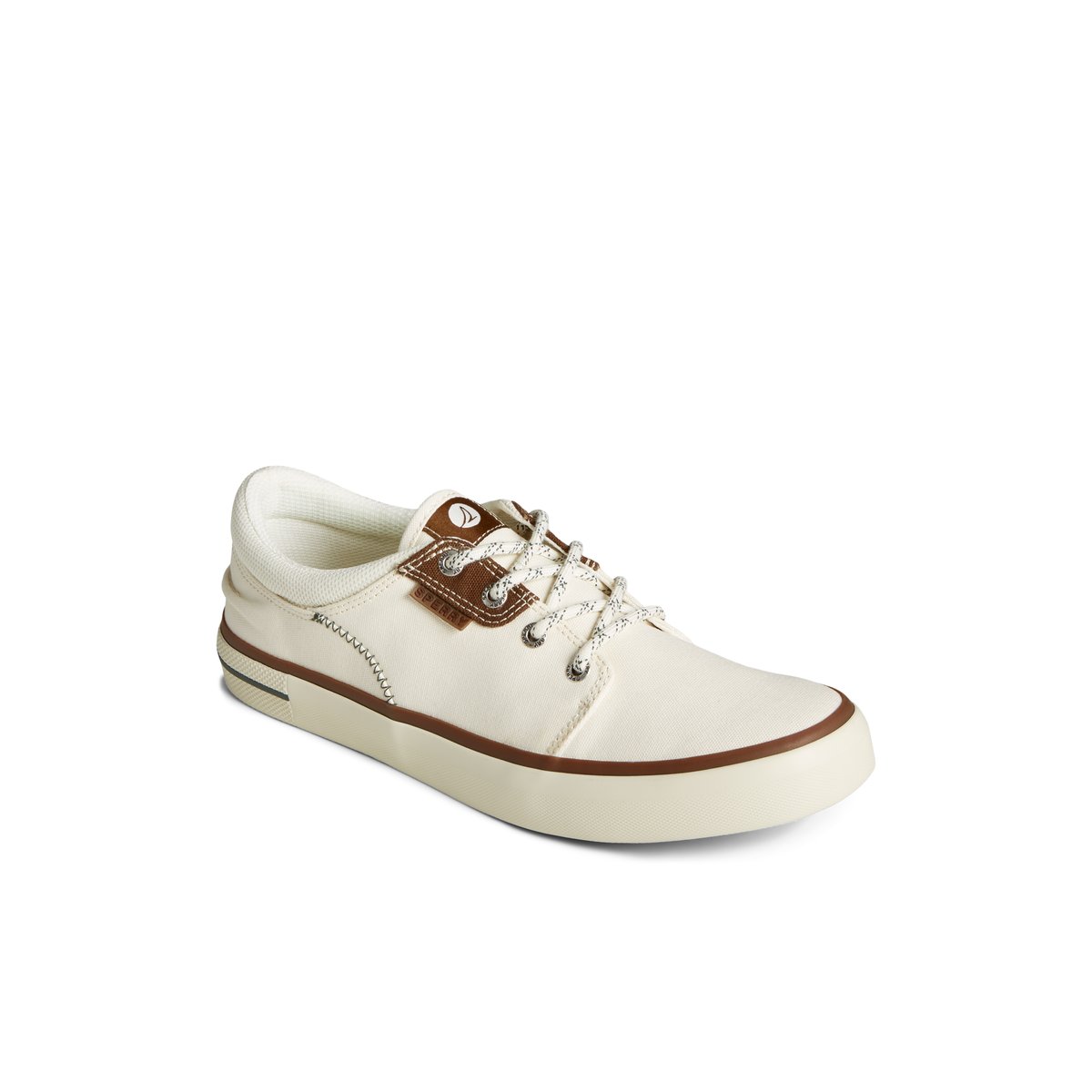 White Sperry Crossjack Sneakers | 6589713-RI