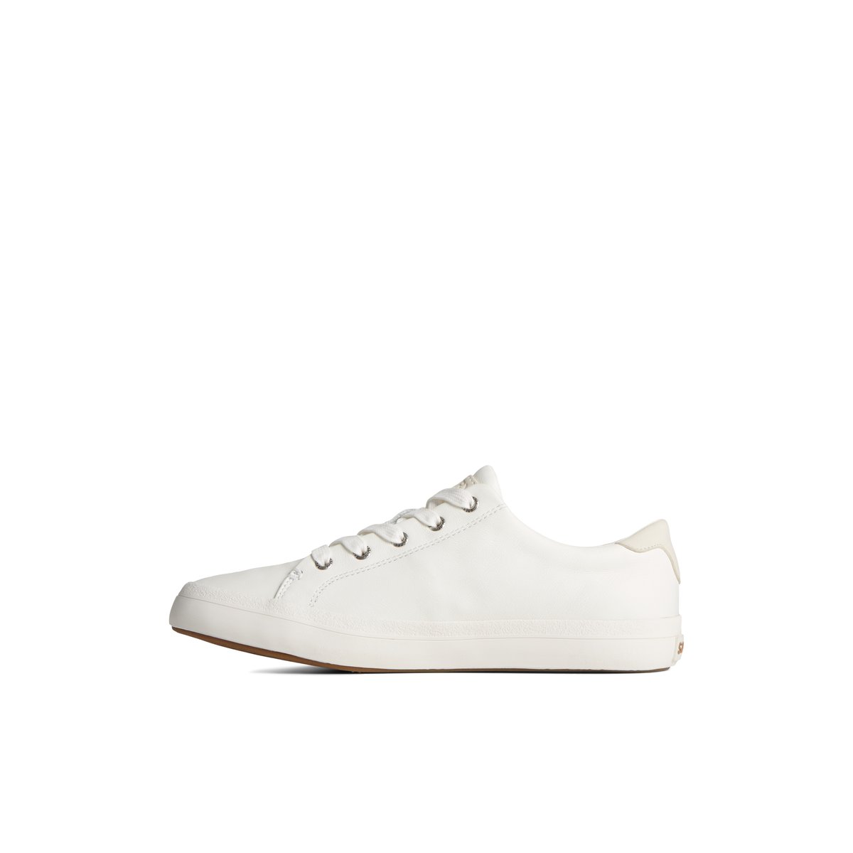 White Sperry Sandy Leather Sneakers | 9438720-DU