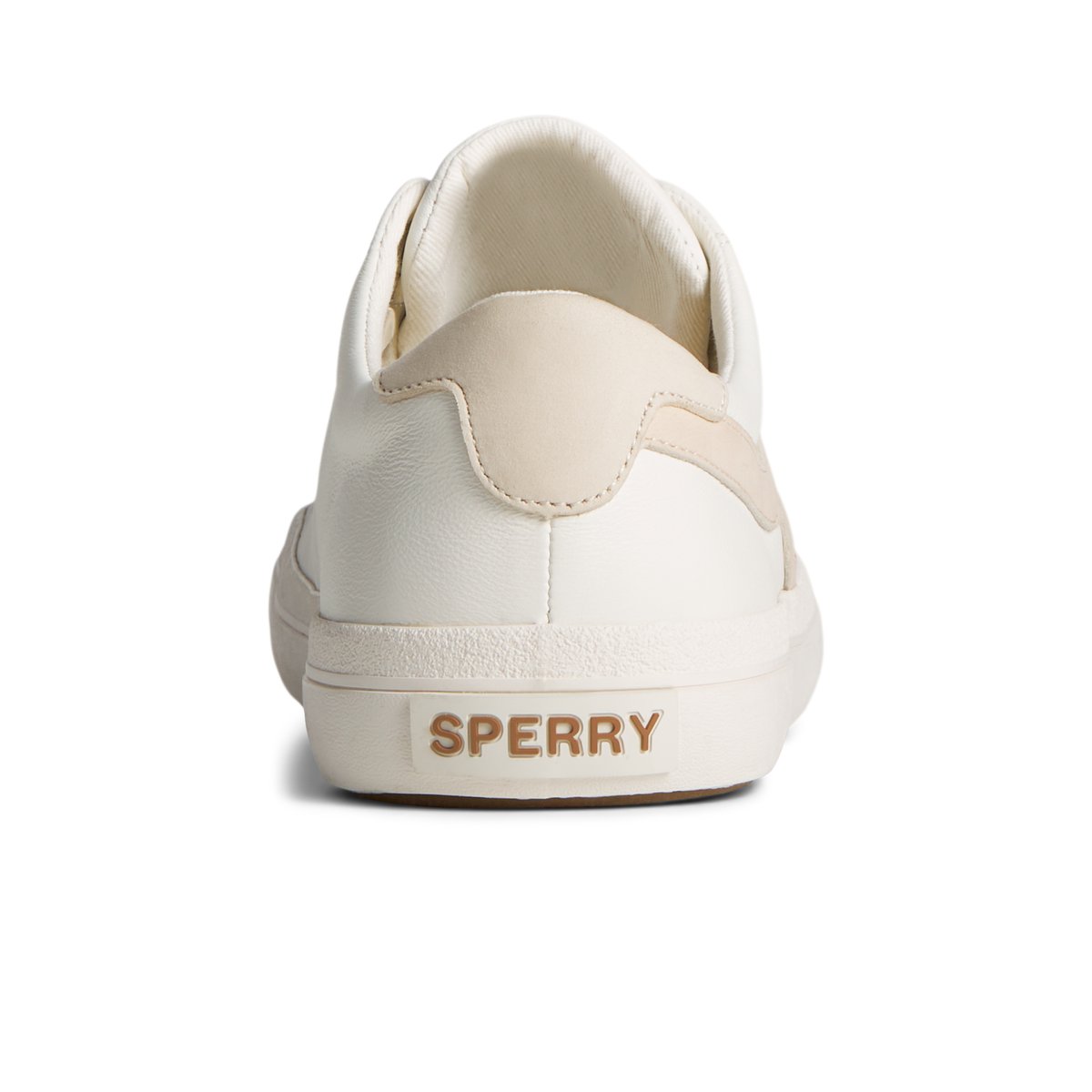 White Sperry Sandy Leather Sneakers | 9438720-DU