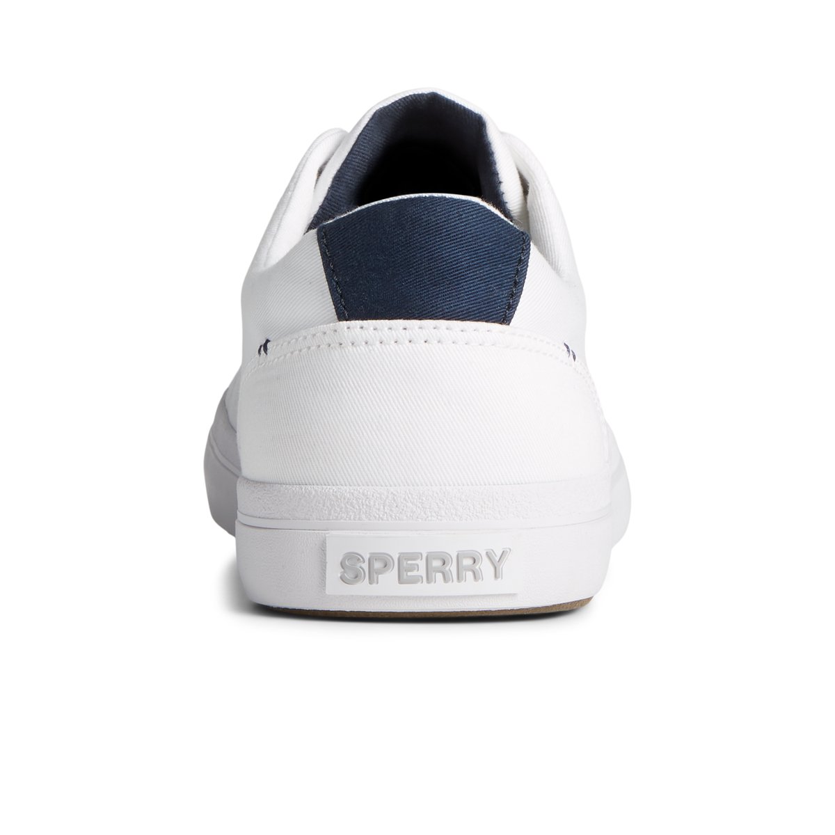 White Sperry SeaCycled™ Striper II Textile Sneakers | 5039621-UK