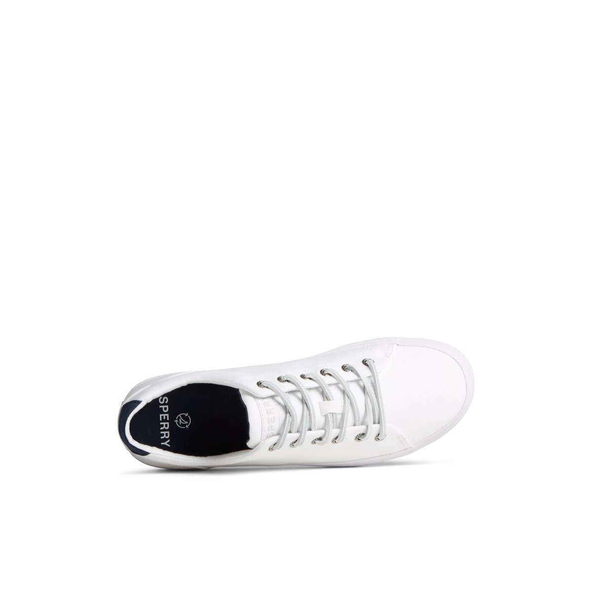 White Sperry SeaCycled™ Striper II Textile Sneakers | 5039621-UK