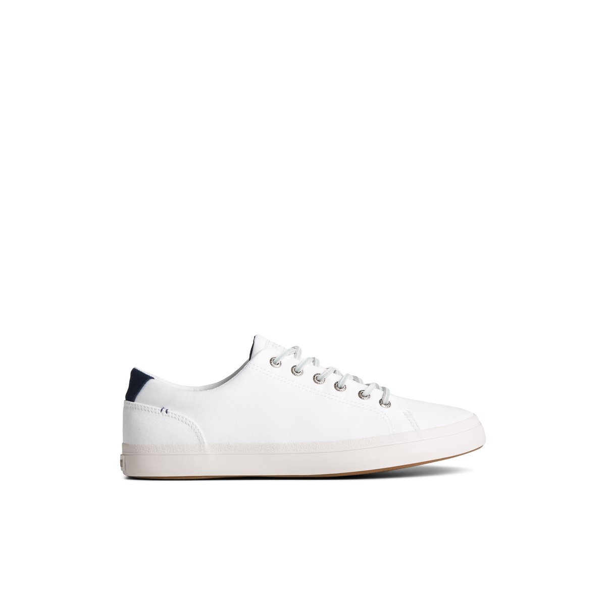 White Sperry SeaCycled™ Striper II Textile Sneakers | 5039621-UK